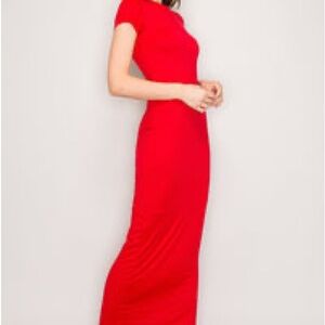 Zara Vibrant Red Maxi Dress